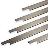 Sotech Möbelgriff BLANKETT 495 mm Edelstahloptik gebürstet Profilgriff Hinterschraubgriff Schubladengriff Griff-Profilleiste von SO-TECH®
