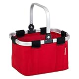 Theo Klein 9661 reisenthel Einkaufskorb "carrybag mini", rot I Kaufladen-Zubehör mit Aluminiumrahmen und klappbarem Bügel I Maße: 25 cm x 17,5 cm x 16,5 cm I Spielzeug für Kinder ab 3 Jahren