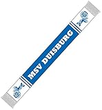 Flaggenfritze Schal MSV Duisburg - 15 x 140 cm, gratis Aufkleber