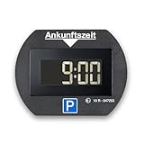 Needit elektronische Parkscheibe Park Lite I automatische Parkscheibe elektrisch mit Zulassung vom Kraftfahrt-Bundesamt I Digitale Parkuhr mit 2 Displays & vielen Funktionen, langlebig & zuverlässig