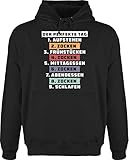 Shirtracer Nerd Geschenke - Der perfekte Tag - Zocken - Weiß - 4XL - Schwarz - Statement - JH001 - Herren Hoodie und Kapuzenpullover für Männer