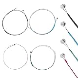 Violinsaiten, 4 Stück Geigensaiten Saiten Violinensaiten Universal Full Set (G-D-A-E) Violinen Stahlkern Violine Fiddle String Saiten Universal Violinsaiten Stahlkern Stahlsaiten für 1/2, 1/4 und 1/8