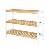 dibea RG00106 Regal, One Size, Natur/Weiß