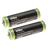 vhbw 2x Akku kompatibel mit Braun 3030s, 3040s, 3045s, 310, 320, 320s, 330, 340, 340s Rasierer Haarschneider (1800mAh, 1,2V, NiMH)