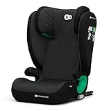 Kinderkraft JUNIOR FIX2 I-SIZE Kindersitz 15-36kg, Kinderautositz mit Isofix, Gruppe 2/3, 100-150 cm, Einstellbare Rückenlehne und Kopfstütze, spezielle Sicherheitssysteme, Leicht zu tragen, Schwarz