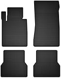 Wielganizator Gummimatten passend für BMW 3 E30 (1986-1993) Cabrio | 4-teiliges Set | bessere Passform als universelle Matten | Schwarz