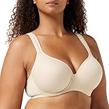 Dorina Damen Comfort T-Shirt BH, Full Cup leicht gepolsterter Demi Bügel-BH, Rachel D1082A, Beige, 90B
