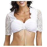 Generic Dirndl Damen Midi Trachtenkleid Trachtenmode Trachtenrock Kleid inkl Dirndlbluse Dirndlschürze 3 teilig für Oktoberfest Besondere Anlässe