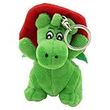 Sweety Toys 11353 Drache Grisu Plüschtier Feuerwehr Maskottchen Plüsch ca. 10 cm, grün