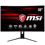 MSI Optix MAG322CQR - 80 cm (31,5 Zoll), LED, Curved VA-Panel, WQHD, 165 Hz, AMD FreeSync, 1 ms, Höhenverstellung, USB-C, schwarz