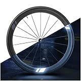 Luxshield Fahrrad Reflektoren Aufkleber - Flash Arrow - 12er Set für Hochprofil Fahrradfelge - Ergänzend zu Speichenreflektoren - Fahrrad Folie Felgenaufkleber