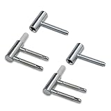 Türbänder Einbohrband Scharniere Türscharnier Türband Aufschraubband 3-Teilig Stahl für Innentüren Holztür 2 Stück - Stahl