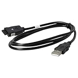 vhbw USB Datenkabel (Typ A auf MP3 Player) kompatibel mit Samsung Yepp YP-E10, YP-P2, YP-P3, YP-Q3, YP-R1, YP-R1AB, YP-S2 MP3 Player, Schwarz, 100 cm