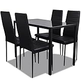 vidaXL Essgruppe 5tlg. Esstisch Set Sitzgruppe Esszimmer Esstischset Stühle