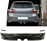 DM Autoteile 3131 Diffusor hinten Heck 2-Rohr mittig + ABE GUTACHTEN kompatibel für VW Golf 5 ab 03-08