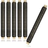 com-four® 6X Blumenwickeldraht-Set, Bindedraht geglüht auf Holzstab gewickelt, Stärke 0,65 mm, 600 g (Geglüht - 06 Stück)