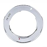 SPORTARC Adapterring für Praktica PB P B Objektiv auf EF für EOS 550D 7D 5D Objektivkonverter Vollständige manuelle Steuerung, Silbergrau