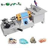 POGOAO Multifunktionale Edelsteinschleifmaschine, 0-10000 U/min DIY-Schmuck-Lapidarsäge, Tisch-Schmuckwerkzeug, Edelsteinsäge zum Schneiden von Jade, geräuscharm