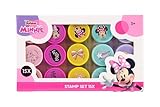 Minnie Mouse Stempel Set 15-teilig | Kinder Bastelset mit 15 Stempeln | Stempelset ab 3 Jahren | Disney Junior Lizenzprodukt