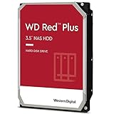 WD Red Plus interne Festplatte NAS 2 TB (3,5'', Datenübertragung bis 147 MB/s, Workload 180 TB/Jahr, 5.400 U/min, 64 MB Cache, 8 Bays) Rot