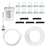 Kraftstoff Standrohr Set,Tankentnehmer Standrohr mit 1 Ölfilter + 5 Verbindungsrohr + 10 Schlauchschelle + 5 m Benzinschlauch,für Eberspacher Webasto Heizsysteme