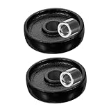 PAMINGONO 2 Stück Hydraulik Wagenheber Vorderräder Stahl 2-tonnen Ersatzräder Für Horizontale Rangierwagenheber Zubehör Für Anhänger Und Nutzfahrzeuge