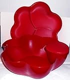 Tupperware Open House Chip 'N Dip Plastik Schüssel-Set, Rubinrot