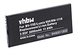 vhbw Li-Ion Akku 3000mAh (3.85V) kompatibel mit Handy Smartphone Telefon Microsoft/Nokia Lumia 940, 940 XL, 950, Dual SIM, RM-110, RM-1104, RM-1106 Ersatz für BV-T5E.