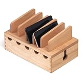 KIRIGEN Kabel-Management-Box aus Holz, Kabel-Organizer, Versteck, Steckdosenleisten, elektrische Stecker, Schreibtischkabel, Station, Schutz