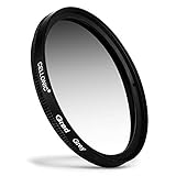 CELLONIC® Grauverlauf Filter kompatibel mit Sony Ø 72mm Neutraldichte Verlauffilter Grau, ND Verlauffilter