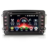 Erisin 7 Zoll 8-Kern 4GB+64GB Android 14 Autoradio Bluetooth GPS Navi für Mercedes W209 W203 A/C/G/CLK Klasse Viano Vito W463 CarPlay Android Auto WiFi DSP DAB+ USB FM RDS OBD2 DVD CD Canbus