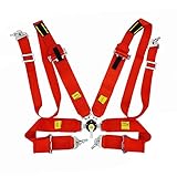 RUDRALI Sicherheitsgurt-Verlängerungsschnalle 4-Punkt-Snap-in-Camlock-Schnellverschluss für Rennauto-Sicherheitsgurte, Verstellbarer Gurt, sicherer Schultergurt Sicherheitsgurtschloss