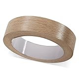 ben+camilla.com Selbstklebender Kantenumleimer | Eiche Natur 19 mm x 5 m Rolle Holz-Struktur | Kantenschutz zum Überkleben - wie Klebeband OHNE Bügeln | Premium Qualität für professionelle Ergebnisse