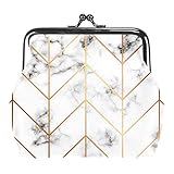 Münzgeldbörsen Vintage Pouch Kleingeldbörse Geldbörsen Goldpfeil Marmor, mehrfarbig, 3.3x3.6 in/11x12 cm, Klassisch