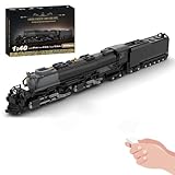 Zug Bausteine Set, 3200+ Teile 1/40 4014 Big Boy Dynamic RC-Eisenbahnmodell Klemmbausteine Bausatz, Kreatives Geschenke Ornament für Jugendliche & Erwachsene, MOC-89126 (schwarz)