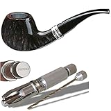 Lifestyle-Ambiente Vauen Pipe Deluxe White Point Edition DL042N + Necuma Rohrreibahle Schwarz