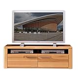Nature Plus TV-Board teil-massiv aus Kernbuchenholz - hochwertiges Low-Board für Ihr Wohnzimmer - 130 x 40 x 45 cm (B/H/T)