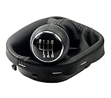 L & P Car Design L&P A263-1 Schaltsack Schaltmanschette Schwarz Schaltknauf 6 Gang kompatibel mit VW Touran 1T Caddy III 3 Rahmen Komplettset Plug Play Ersatzteil für 1T0711113 2K0711113 1T0711456