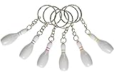 Lg Import 12 X Bowling PINS Schlüsselanhänger Kegeln Kegel Pin