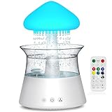 Diffuserlove Regen Wolken luftbefeuchter Rain Cloud Humidifier mit Fernbedienung Pilz Wasser Lampe Raumbefeuchter Schlafzimmer Regentropfen Luft luftbefeuchter Schlafzimmer Air Humidifier