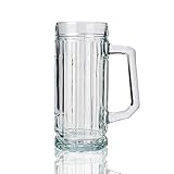 Stölzle Oberglas Bierkrug Gambrinus / 6er Set Bierkrüge 0,5 Liter/Stabiler Bier Krug/Biergläser 0,5 Liter aus Soda Lime Glas/Bierseidel 0,5l Spülmaschinengeeignet