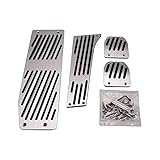 TAKPART Fußpedal Pedalauflagen Pedale Fußpedal Aluminiumlegierung Pedalset Bremspedal für X1 E30 E36 E87 E46 E90 E91 E92 E93