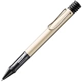 LAMY Lx Kugelschreiber 258 – Kuli aus Aluminium in der Farbe Palladium mit transparentem Griffstück und veredeltem Metallclip – Mit Großraummine – Strichbreite M