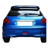 Spoiler Für Peugeot 206 Spoiler Auto Heckflügel Primer Heckspoiler Flügel Lip(Unpainted)