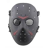 Airsoft Maske Paintball Masken Taktisch CS Games Schutz Jason Metall Mesh Masken Volles Gesicht Schutzmaske für Erwachsene Cosplay Kostüm Party Halloween