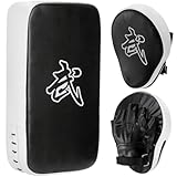 WUWEOT 2-in-1 Boxhandschuhe & Kickpad Set, verstellbares weiches Schild, langlebige Trainingspads für Boxen, Kickboxen, Karate, Muay Thai, MMA