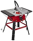 Einhell Tischkreissäge TC-TS 2025/2 U (Neuheit 2020), (max. 2.000 Watt, Verstellung für Höhe/Neigung des Präzisionssägeblatts, Parallelanschlag, Winkelanschlag +/- 60°,Auflagefläche l./r.), Rot/Silber