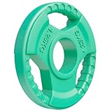 GORILLA SPORTS® Hantelscheiben - Einzeln 1,25-25kg / Set 30kg, 50mm, Gummi, mit Griff - Gewichte Hantel, Weight Plates, Gewichtsscheiben, Olympia Hantelscheibe, Langhantel Scheiben, Fitness Gewichte