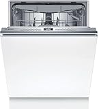 Bosch SMV4EVX08E, Serie 4, Smarter Geschirrspüler Vollintegriert 60 cm, Besteckschublade, Spülmaschine mit Programmassistent, besonders Leise, Rackmatic, Automatische Türöffnung, InfoLight, AquaStop