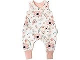 Kleine Könige Baby Strampler Mädchen Baby Body · Modell Vogel Blumen Birds weiß, altrosa · Ökotex 100 zertifiziert · Größen 50/56